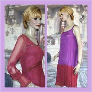 Nataya Age of Love Cocktail Dress Size 6 Rose Designer 2-Piece Edwardian Formal